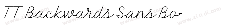 TT Backwards Sans Bo字体转换